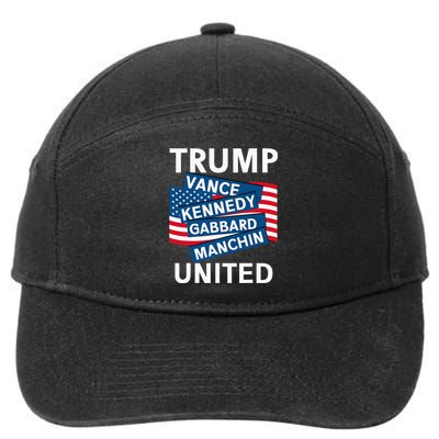 Donald Trump 2024 Joe Manchin Kennedy Gabbard Checkmate 7-Panel Snapback Hat