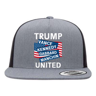 Donald Trump 2024 Joe Manchin Kennedy Gabbard Checkmate Flat Bill Trucker Hat