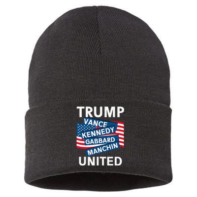 Donald Trump 2024 Joe Manchin Kennedy Gabbard Checkmate Sustainable Knit Beanie