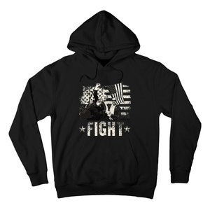 Donald Trump 2024 Fight Fight Fight Donald Trump Fist Pump Hoodie