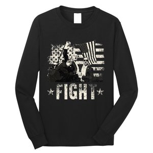 Donald Trump 2024 Fight Fight Fight Donald Trump Fist Pump Long Sleeve Shirt