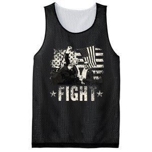 Donald Trump 2024 Fight Fight Fight Donald Trump Fist Pump Mesh Reversible Basketball Jersey Tank