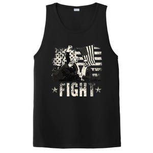 Donald Trump 2024 Fight Fight Fight Donald Trump Fist Pump PosiCharge Competitor Tank