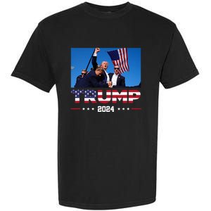 Donald Trump 2024 God Bless You God Bless America Garment-Dyed Heavyweight T-Shirt