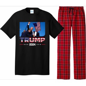 Donald Trump 2024 God Bless You God Bless America Pajama Set