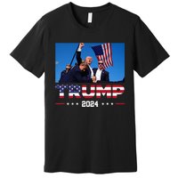 Donald Trump 2024 God Bless You God Bless America Premium T-Shirt