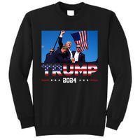 Donald Trump 2024 God Bless You God Bless America Tall Sweatshirt