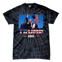 Donald Trump 2024 God Bless You God Bless America Tie-Dye T-Shirt