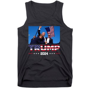 Donald Trump 2024 God Bless You God Bless America Tank Top