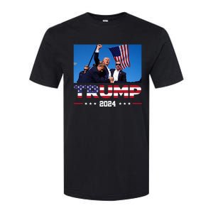 Donald Trump 2024 God Bless You God Bless America Softstyle CVC T-Shirt