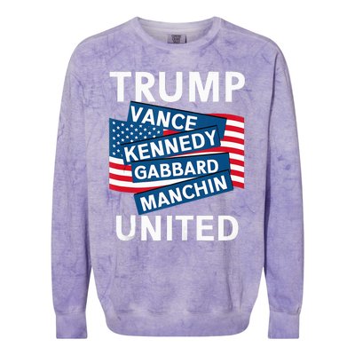 Donald Trump 2024 Joe Manchin Kennedy Gabbard Checkmate Colorblast Crewneck Sweatshirt