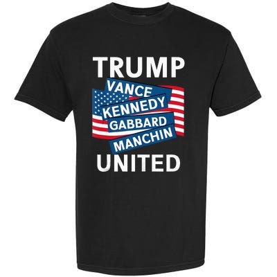 Donald Trump 2024 Joe Manchin Kennedy Gabbard Checkmate Garment-Dyed Heavyweight T-Shirt