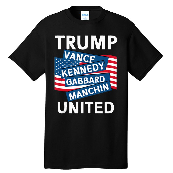 Donald Trump 2024 Joe Manchin Kennedy Gabbard Checkmate Tall T-Shirt