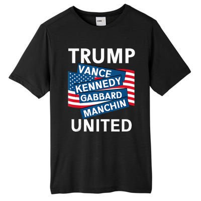 Donald Trump 2024 Joe Manchin Kennedy Gabbard Checkmate Tall Fusion ChromaSoft Performance T-Shirt