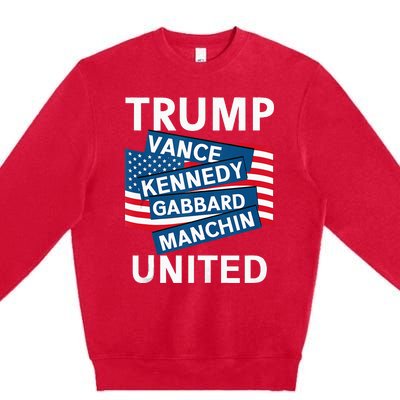 Donald Trump 2024 Joe Manchin Kennedy Gabbard Checkmate Premium Crewneck Sweatshirt