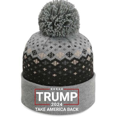 Donald Trump 2024 Take America Back Election The Return The Baniff Cuffed Pom Beanie