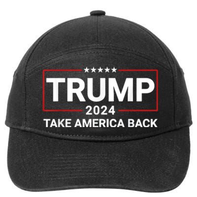 Donald Trump 2024 Take America Back Election The Return 7-Panel Snapback Hat