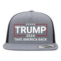 Donald Trump 2024 Take America Back Election The Return Flat Bill Trucker Hat