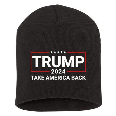 Donald Trump 2024 Take America Back Election The Return Short Acrylic Beanie