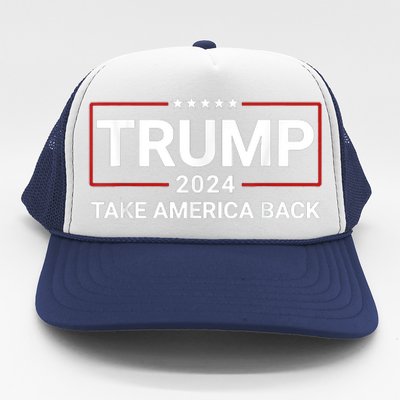 Donald Trump 2024 Take America Back Election The Return Trucker Hat