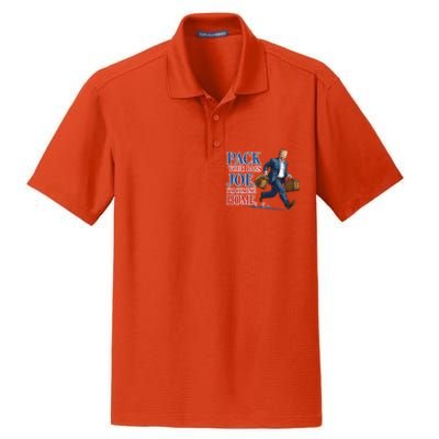 Donald Trump 2024 Sarcastic Patriotic Political Humor Great Gift Dry Zone Grid Polo