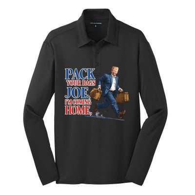 Donald Trump 2024 Sarcastic Patriotic Political Humor Great Gift Silk Touch Performance Long Sleeve Polo