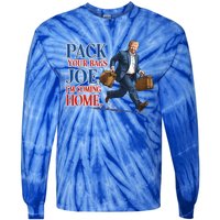 Donald Trump 2024 Sarcastic Patriotic Political Humor Great Gift Tie-Dye Long Sleeve Shirt