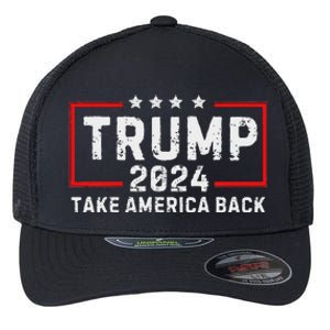 Donald Trump 2024: The Return Take America Back Election Flexfit Unipanel Trucker Cap