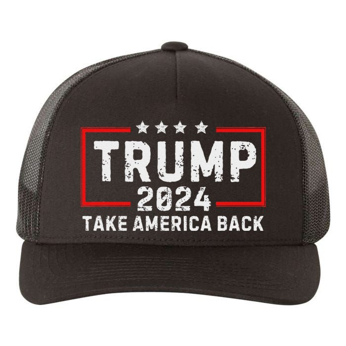 Donald Trump 2024: The Return Take America Back Election Yupoong Adult 5-Panel Trucker Hat