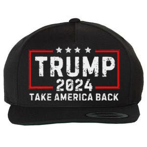 Donald Trump 2024: The Return Take America Back Election Wool Snapback Cap