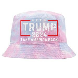 Donald Trump 2024: The Return Take America Back Election Tie-Dyed Bucket Hat