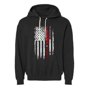 Donald Trump 2024: Patriotic Take America Back With Flag Garment-Dyed Fleece Hoodie