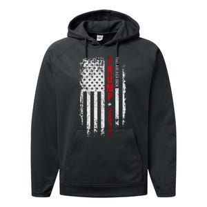 Donald Trump 2024: Patriotic Take America Back With Flag Performance Fleece Hoodie