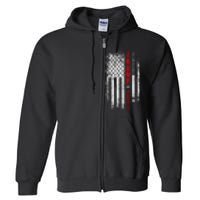 Donald Trump 2024: Patriotic Take America Back With Flag Full Zip Hoodie