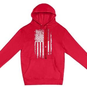 Donald Trump 2024: Patriotic Take America Back With Flag Premium Pullover Hoodie