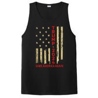 Donald Trump 2024: Save America Again With Flag PosiCharge Competitor Tank