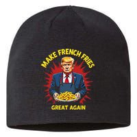 Donald Trump 2024 French Fry Make French Fries Great Again Sustainable Beanie