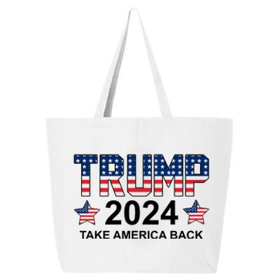 Donald Trump 2024 Take America Back 25L Jumbo Tote