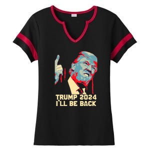 Donald Trump 2024 Take America Back USA United States Ladies Halftime Notch Neck Tee