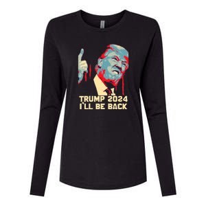 Donald Trump 2024 Take America Back USA United States Womens Cotton Relaxed Long Sleeve T-Shirt