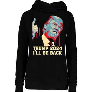 Donald Trump 2024 Take America Back USA United States Womens Funnel Neck Pullover Hood