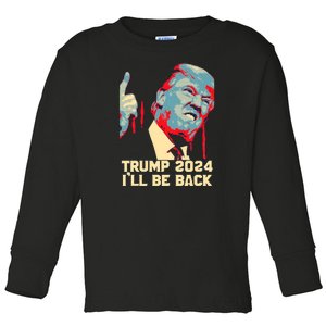 Donald Trump 2024 Take America Back USA United States Toddler Long Sleeve Shirt