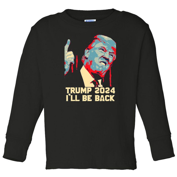 Donald Trump 2024 Take America Back USA United States Toddler Long Sleeve Shirt