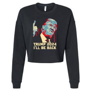 Donald Trump 2024 Take America Back USA United States Cropped Pullover Crew