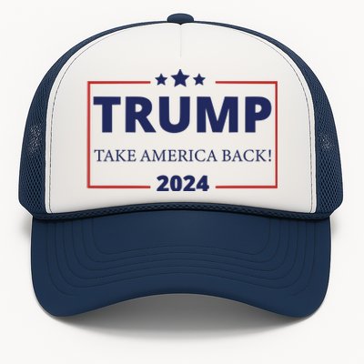 Donald Trump 2024 Take America Back USA United States Trucker Hat