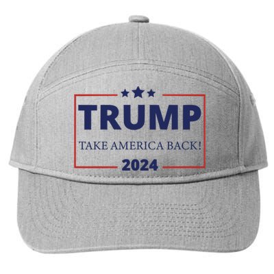 Donald Trump 2024 Take America Back USA United States 7-Panel Snapback Hat