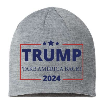 Donald Trump 2024 Take America Back USA United States Sustainable Beanie