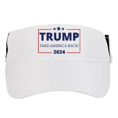 Donald Trump 2024 Take America Back USA United States Adult Drive Performance Visor