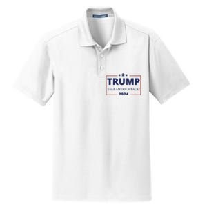 Donald Trump 2024 Take America Back USA United States Dry Zone Grid Polo