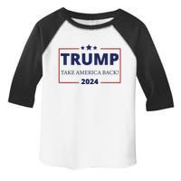 Donald Trump 2024 Take America Back USA United States Toddler Fine Jersey T-Shirt